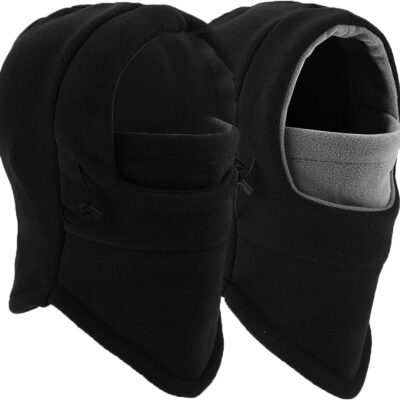 2-Pack Adjustable Windproof Warm Face Mask