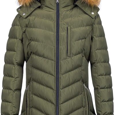 Women Hooded Waterproof Parka