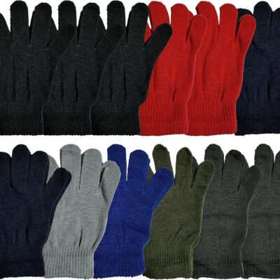 12-Pack Stretch Warm Knit Gloves